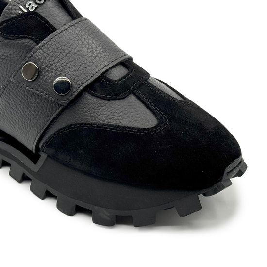 Кроссовки NILA&amp;NILA черные замша/кожа демисезонные - фото 6, NO9014 NIL NERO