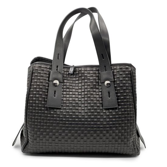 Сумка Renato Angi черная из плетеной кожи - фото 3, 3307517 RA NERO