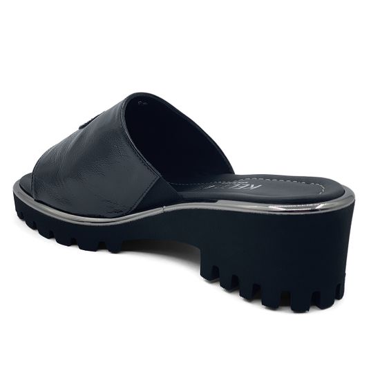 Шлепанцы KELTON наплак черный - фото 3, 