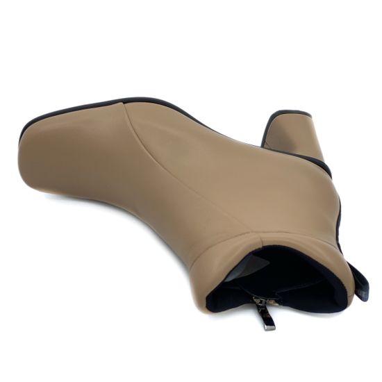 Ботильоны Jeannot бежевые кожаные демисезонные - фото 5, HJ573S JN BEIGE