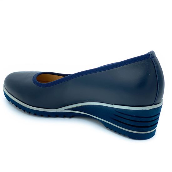 Туфли Donna Soft синие кожаные - фото 3, 