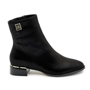 Ботильоны Ilasio Reanzoni черные замшевые на байке - фото 1, 4354 IR NERO