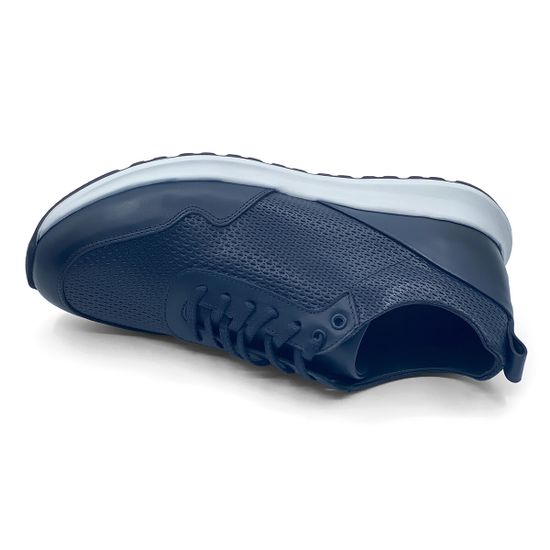 Кроссовки Lab Milano кожаные синие демисезонные - фото 5, 