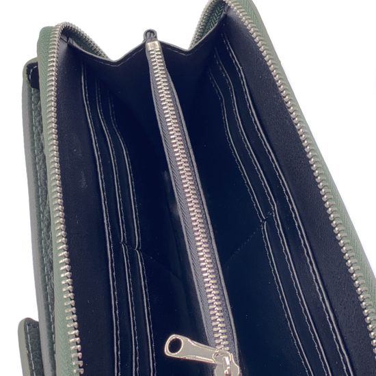 Кошелек-сумка Renato Angi зеленый кожаный - фото 4, 