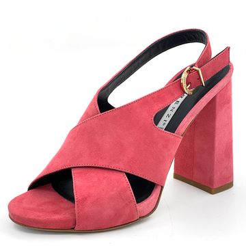 Босоножки Renzi замшевые розовые - фото 2, 522210B RZ