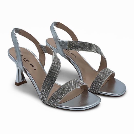 Босоножки Tiffi кожаные серебряного цвета - фото 7, Q31/70 TI ARGENTO