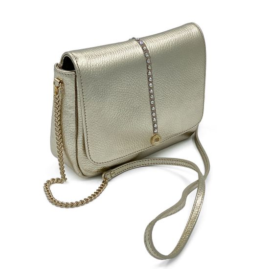 Клатч Marina Creazioni кожаный золотого цвета - фото 2, 