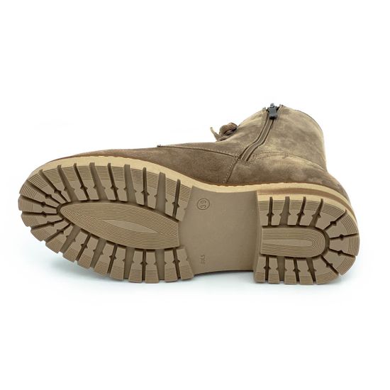 Ботинки Cover бежевые замшевые МЕХ - фото 4, 