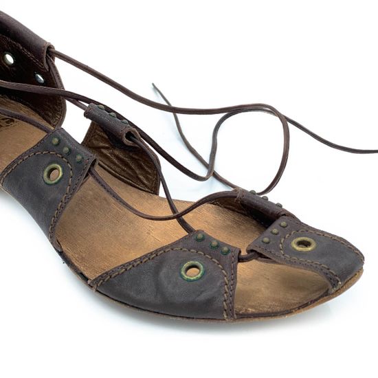 Сандалии Fru.it коричневые кожаные - фото 5, 