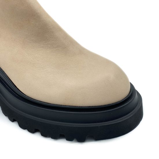 Ботинки Fru.it бежевые кожаные демисезонные - фото 6, 7117 FR