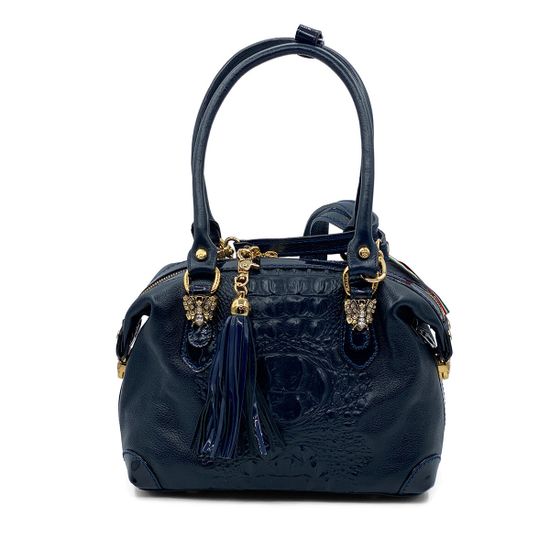 Сумка женская Marino Orlandi кожаная синяя - фото 1, 