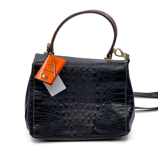 Сумка Marino Orlandi коричневая кожаная - фото 3, 