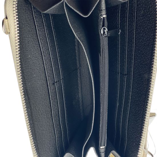 Сумка мини кросс-боди Di Gregorio бежевая кожаная - фото 5, 