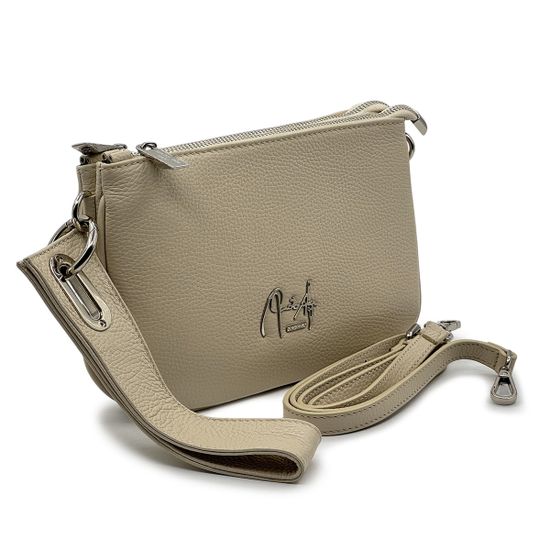 Клатч Renato Angi бежевый кожаный - фото 2, 