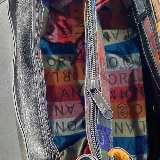 Сумка Marino Orlandi чёрно-рыжая пони - фото 5, 4869 MO LEO BEIGE