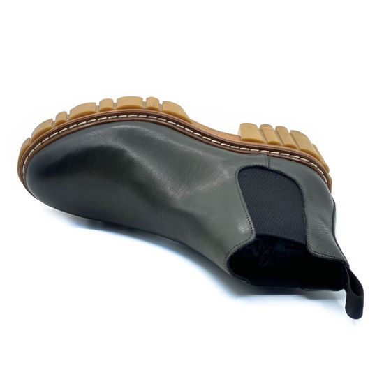 Ботинки Mimmu зеленые кожаные демисезонные - фото 5, E502E1 MIM VERDE