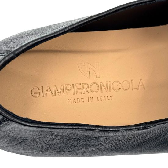Лоферы Giampieronicola черные кожаные - фото 7, N45407A  GPN NERO
