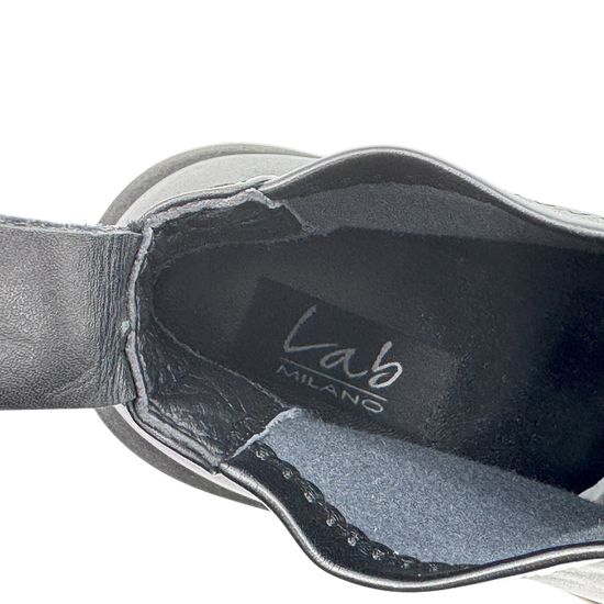 Ботинки Lab Milano черные кожаные демисезонные - фото 7, 4402 LAB NAPPA