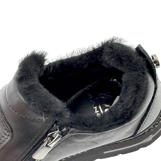 Полуботинки LAB MILANO черные кожаные на меху - фото 7, 0452617 LAB NERO