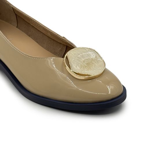 Туфли TUFFONI бежевые лакированные - фото 6, 2425008PL TUF LAK BEIGE