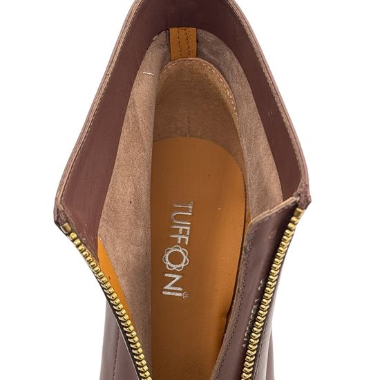 Ботильоны TUFFONI коричневые кожаные демисезонные - фото 7, 1422009LL TUF MORO