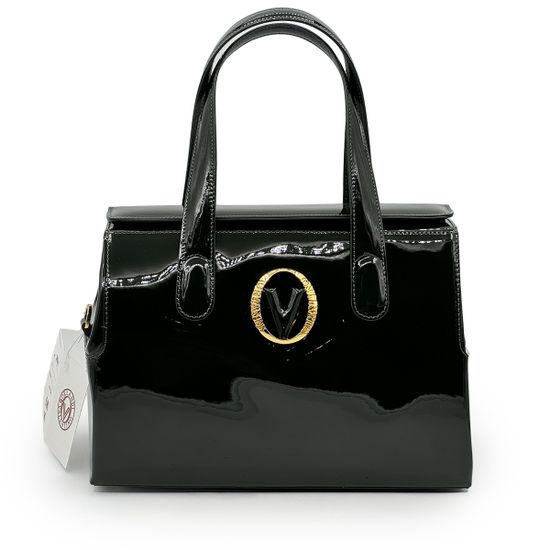 Сумка саквояж Valentino Orlandi зеленая лакированная - фото 1, 