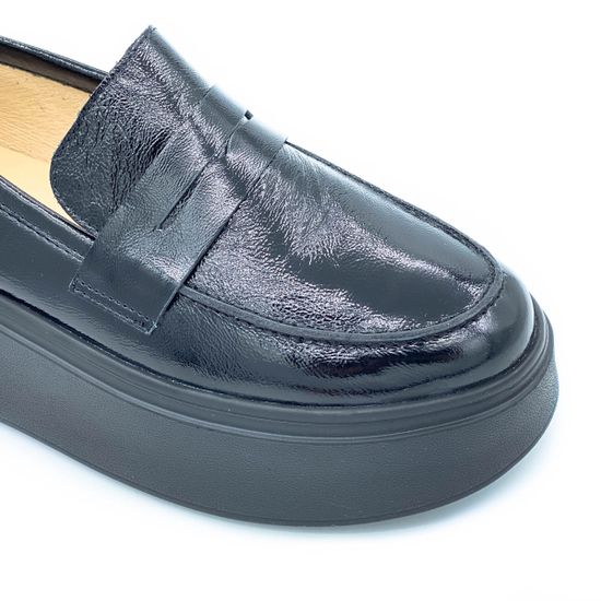 Лоферы Cover черные наплак - фото 6, 170802 COV