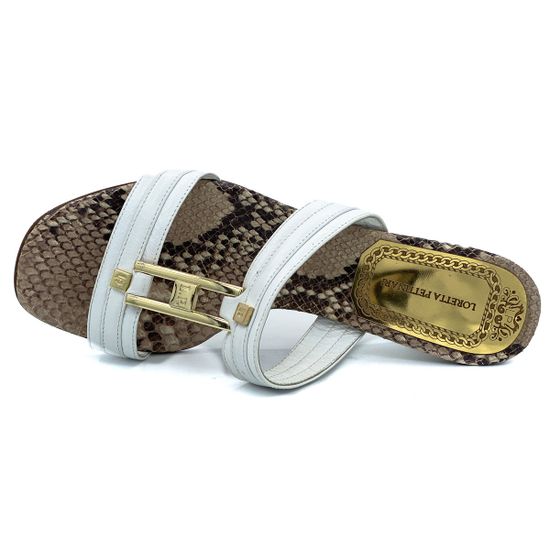 Сабо Loretta Pettinari белые кожаные - фото 5, 