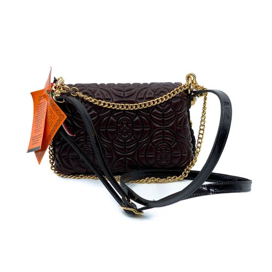 Сумка Marino Orlandi коричневая кожаная - фото 3, 