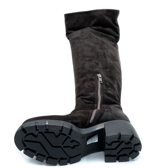 Сапоги Fru.it коричневые замшевые байка - фото 4, 6407M FR MORO