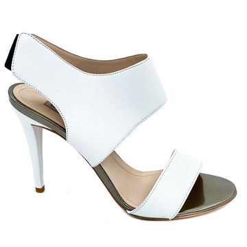 Босоножки Renzi кожаные белые - фото 1, 501500C RZ