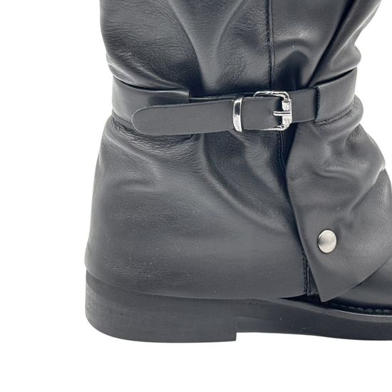 Полусапоги MIMMU черные кожаные демисезонные - фото 7, M482M21 MIM NERO