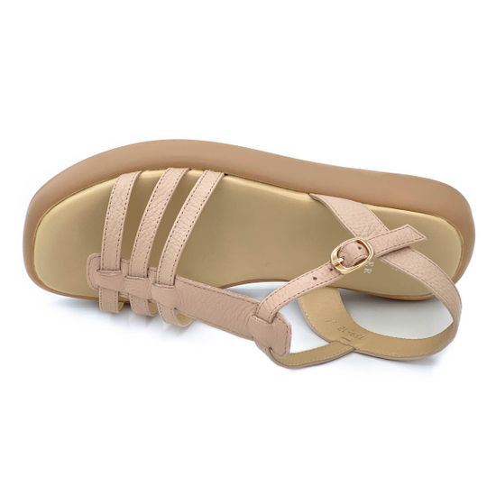 Босоножки Cover пудровые кожаные - фото 5, 139-12 COV