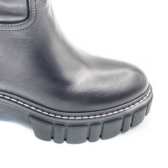 Сапоги Mimmu черные кожаные Байка - фото 6, E536E1 MIM NAPNERO