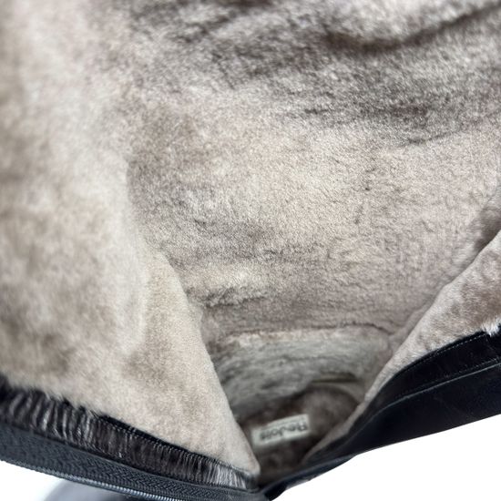 Сапоги Rejois черные кожаные на меху - фото 4, A1R7RJ058 RJ NAPPA