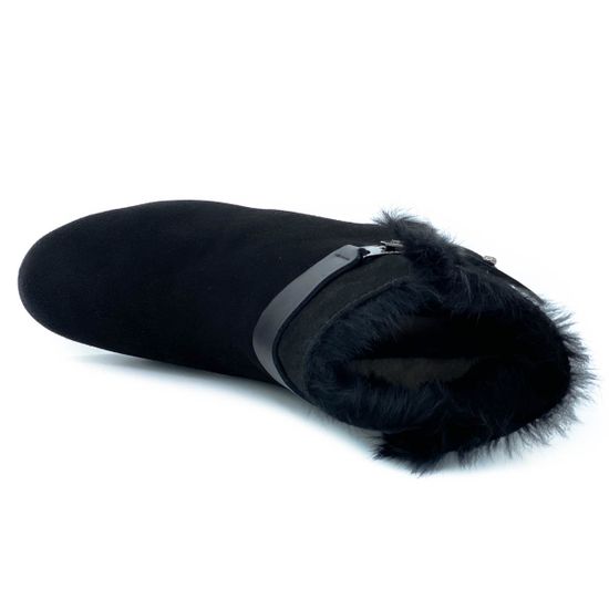 Ботинки Baldinini черные замшевые МЕХ - фото 5, 