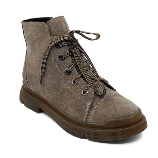 Ботинки CVCover бежевые замшевые на меху - фото 2, 78228-3 COV