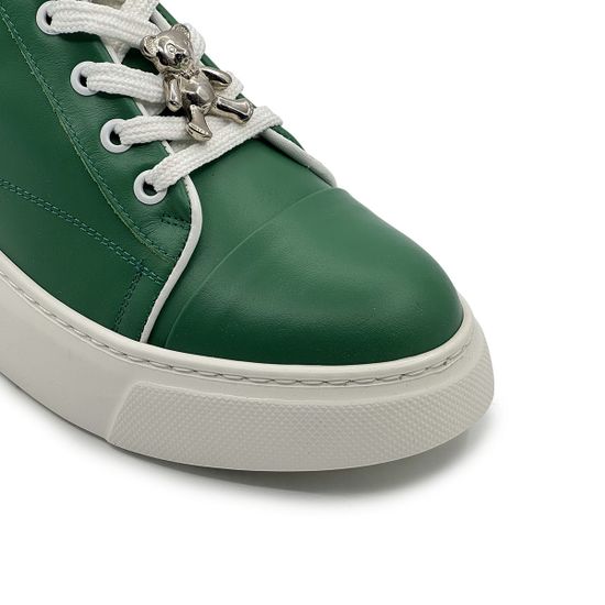 Кеды CV COVER зеленые кожаные демисезонные - фото 6, 456-02 COV VERDE