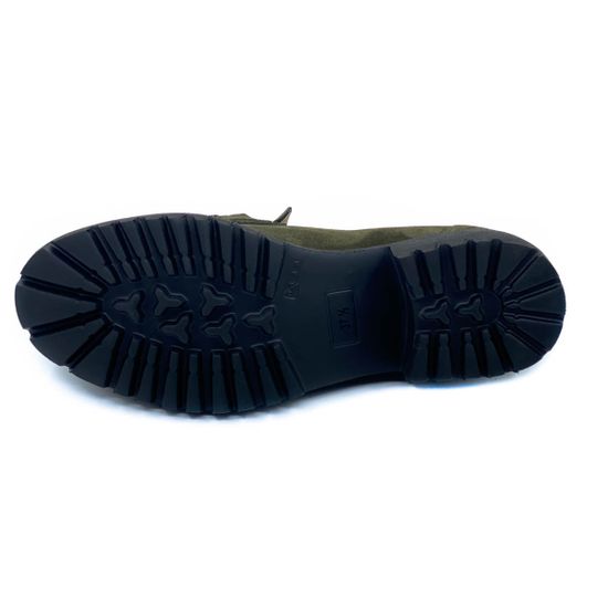 Лоферы Donna Soft зеленые замшевые демисезонные - фото 4, 