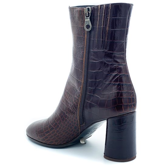 Полусапоги Rosso Nero крокодил коричневые - фото 3, 4465 RN MORO