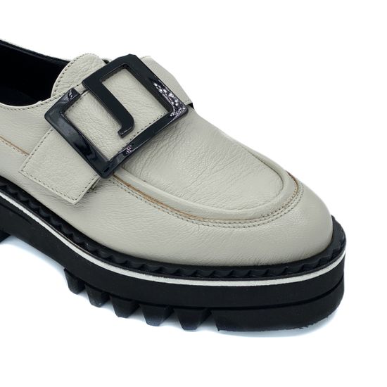 Полуботинки Jeannot бежевые кожаные демисезонные - фото 6, HJ542H JN BEIGE