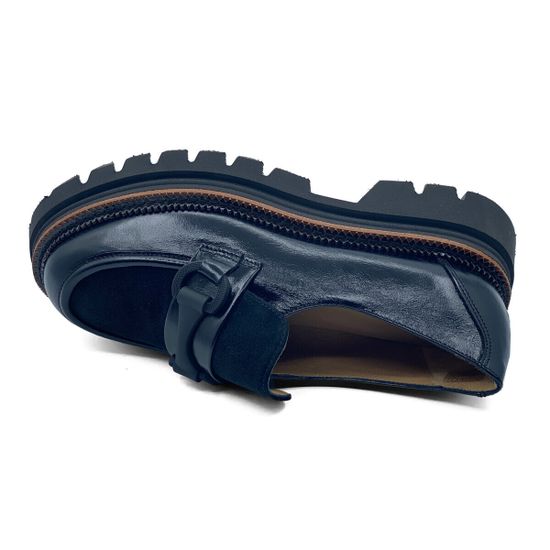 Лоферы MOTCLE черные кожа/замша демисезонные - фото 5, MOT2436 MOT