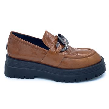 Лоферы 7AM коричневые кожаные - фото 1, AM21911 7AM MORO