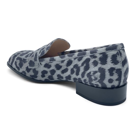 Лоферы CV COVER замшевые принт серый леопард - фото 3, 