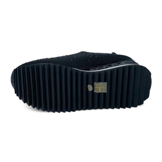 Кроссовки Ilasio Renzoni кожа и текстиль стрейч черные - фото 4, 