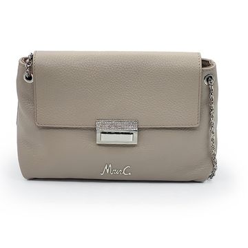 Сумочка Marina Creazioni бежевая кожаная - фото 1, B6227 MC MARMO