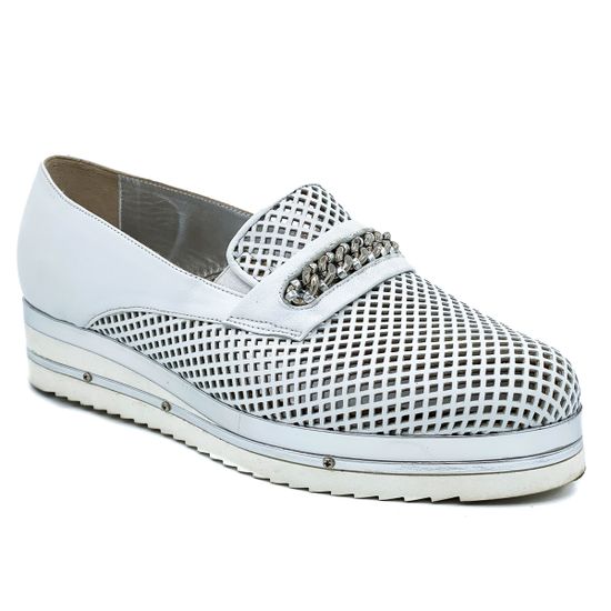 Слипоны Mara белые - фото 2, 