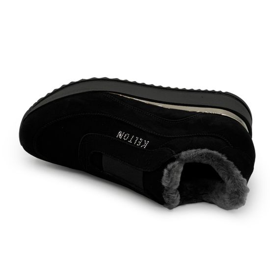 Полуботинки KELTON черные замшевые на меху - фото 5, AI0123M KEL NERO