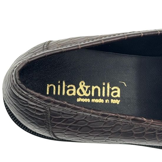Полуботинки Nila&Nila бордовые кожаные демисезонные - фото 7, 8087-01C NIL BORDO