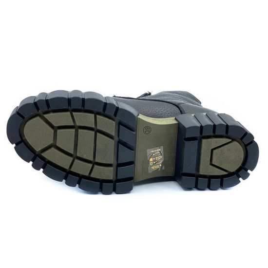 Ботинки Mimmu черные кожаные Байка - фото 4, E502E7 MIM NAPPA